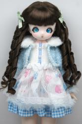 Newly Material Pretty Curly BJD Synthetic Mohair Doll Wig JD869