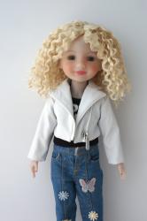 Pretty Short Curly Doll Wigs Synthetic Mohair JD220S