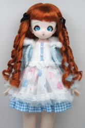Newly Pretty Curly BJD Synthetic Mohair Doll Wig JD869