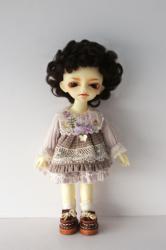 New Material Combed Mohair BJD Curly Doll Wigs JD574L