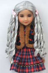 Newly Pretty Curly BJD Synthetic Mohair Doll Wig JD871