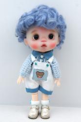 New Material Combed Mohair BJD Curly Doll Wigs JD574L