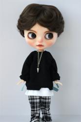 Fashion Enfant Short Synthetic Mohair Doll Wigs D28053