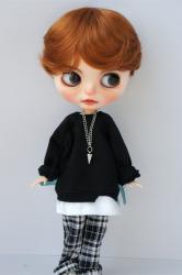 Fashion Enfant Short Synthetic Mohair Doll Wigs D28053