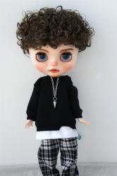 Fashion Short Curly BJD Synthetic Mohair Wigs JD522