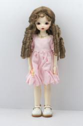 Newly Pretty Curly BJD Synthetic Mohair Doll Wig JD809