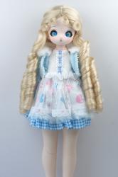 Newly Pretty Curly BJD Synthetic Mohair Doll Wig JD809