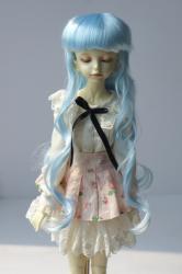 Newly Half-up Hairstyle with Bow BJD Curly Synthetic Mohair Doll Wig JD893
