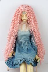 Pretty Long Curly Doll Wigs Synthetic Mohair JD220