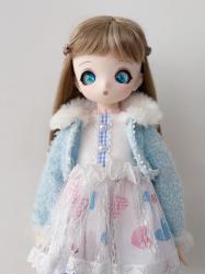 New Arrival Pretty Full Bang BJD Synthetic Mohair Doll Wigs JD914