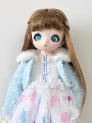 New Arrival Pretty Full Bang BJD Synthetic Mohair Doll Wigs JD914